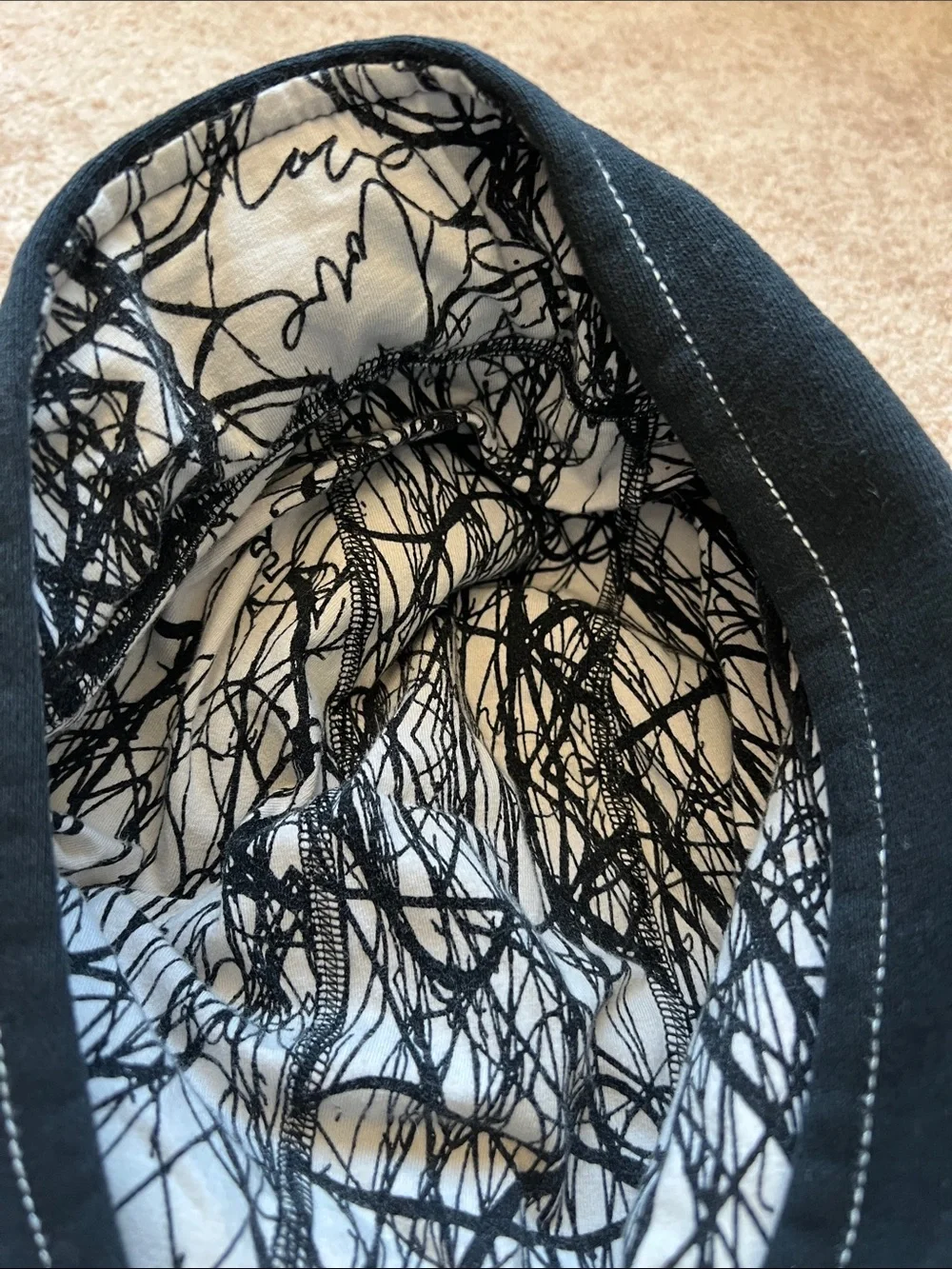 lululemon Black and White Special Edition Scuba Hoodie with Detachable Sleeves